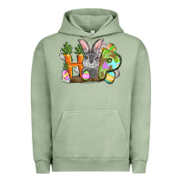 Pigment Oil Green hop easter day Urban Hoodie - FaDigitalArtStudio