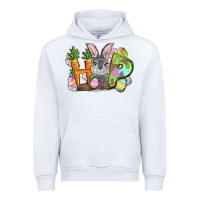 White hop easter day Urban Hoodie - FaDigitalArtStudio