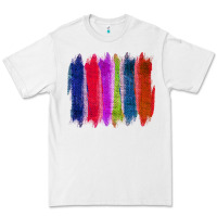 White Colored Jute Brush Strokes Premium Tee - Bettercallsaul