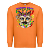 Meowdi Gras Mardi Gras Cat Premium Sweatshirt | Teevron
