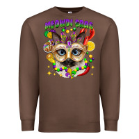 Chestnut meowdi gras mardi gras cat Premium Sweatshirt - CowGirlArtShop