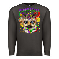 Smoke meowdi gras mardi gras cat Premium Sweatshirt - CowGirlArtShop