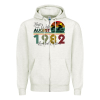 Oatmeal Heather Best Wife Since August 1982 Limited Edition Zipper Hoodie - Bettercallsaul