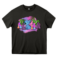 Asphalt aloha stitch Heavy Core Tee - AdoDesignShop