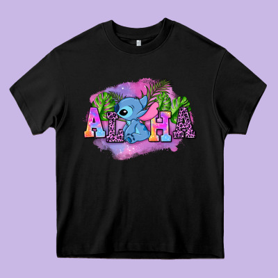Aloha Stitch Heavy Core Tee Designed By Adodesignshop
