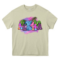 Mossy aloha stitch Heavy Core Tee - AdoDesignShop