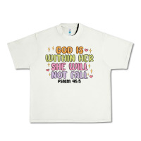Pistachio god is within her she will not fall Urban Heavy Tee - MaliasSmallBusiness