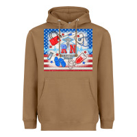 Toasted Coconut American memorial day rn registered nurse Heavyweight Hoodie - TumblerDesignByShophia