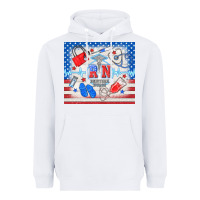 White American memorial day rn registered nurse Heavyweight Hoodie - TumblerDesignByShophia