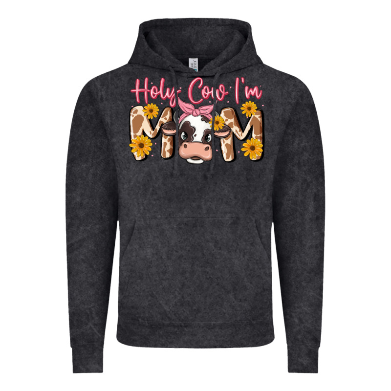 Holy Cow I'm Mom Vintage Hoodie by MaliasSmallBusiness | Teevron