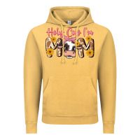 Vintage Mustard holy cow i'm mom Vintage Hoodie - MaliasSmallBusiness