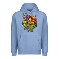 Colony Blue texas map mardi gras Premium Hoodie - CowGirlArtShop