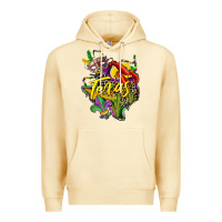 Pina Colada texas map mardi gras Premium Hoodie - CowGirlArtShop