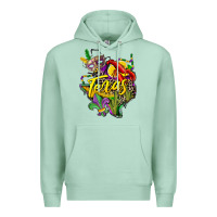 Seafoam texas map mardi gras Premium Hoodie - CowGirlArtShop