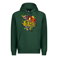 Sports Green texas map mardi gras Premium Hoodie - CowGirlArtShop