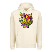 Tofu texas map mardi gras Premium Hoodie - CowGirlArtShop