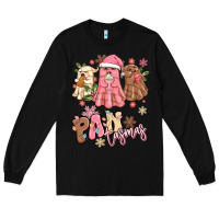 Black pantasmas christmas mexican conchas ghosts Long Sleeve Tee - MaliasSmallBusiness