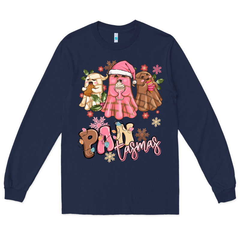 Pantasmas Christmas Mexican Conchas Ghosts Long Sleeve Tee by MaliasSmallBusiness | Teevron