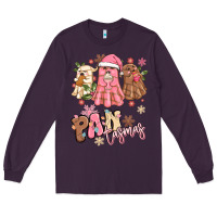 Plum pantasmas christmas mexican conchas ghosts Long Sleeve Tee - MaliasSmallBusiness