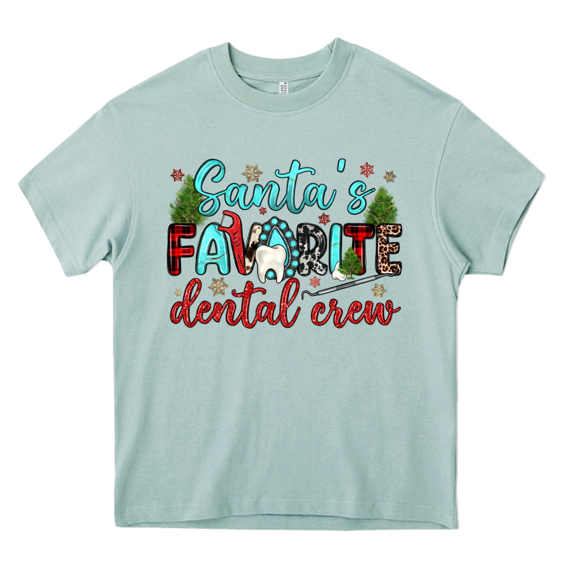 Santas Favorite Dental Crew Heavy Core Tee by JahusDesignShop | Teevron