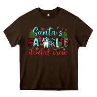 Chocolate Brown santas favorite dental crew Heavy Core Tee - JahusDesignShop