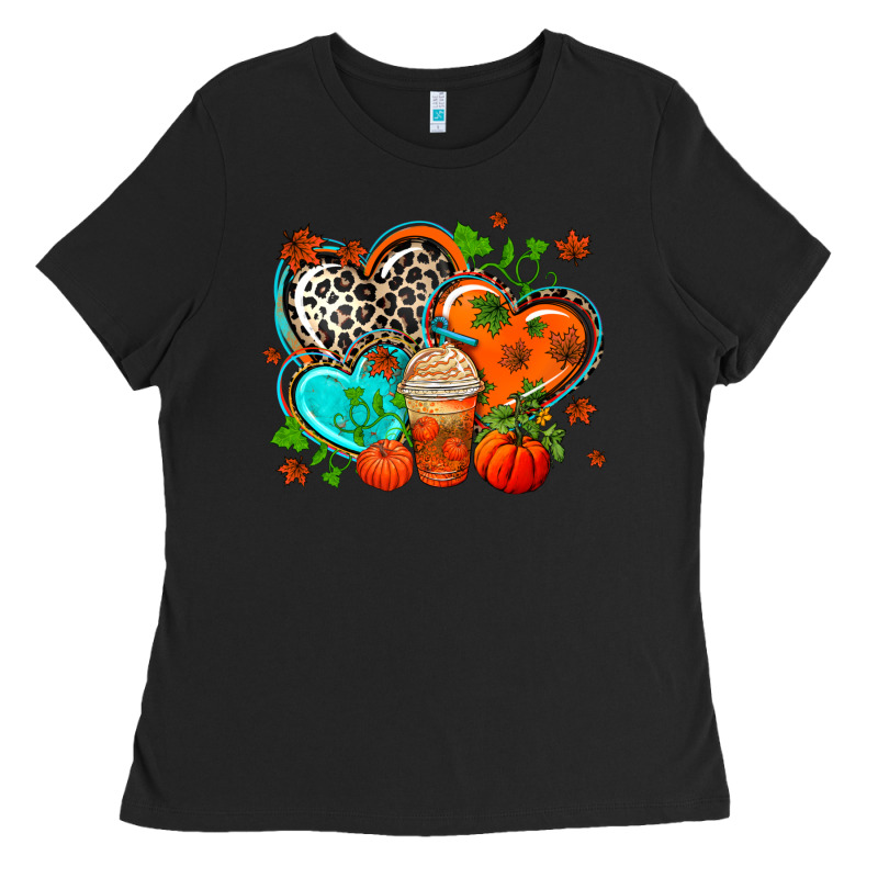 Western Leopard  Fall   Hearts Ladies Tee by AdoDesignShop | Teevron