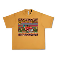 Peanut Butter truck sunflower leopard Urban Heavy Tee - AdoDesignShop