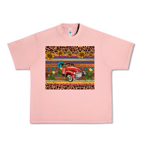 Salmon truck sunflower leopard Urban Heavy Tee - AdoDesignShop