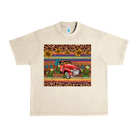 Sandshell truck sunflower leopard Urban Heavy Tee - AdoDesignShop