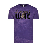 Cloud Purple lineman wife Vintage Tee - MaliasSmallBusiness
