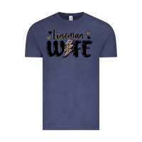 Vintage Denim lineman wife Vintage Tee - MaliasSmallBusiness