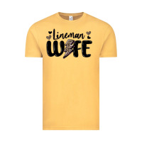 Vintage Mustard lineman wife Vintage Tee - MaliasSmallBusiness