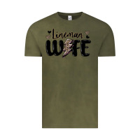 Vintage Olive lineman wife Vintage Tee - MaliasSmallBusiness