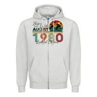 Dove Grey Best Wife Since August 1980 Limited Edition Zipper Hoodie - Bettercallsaul