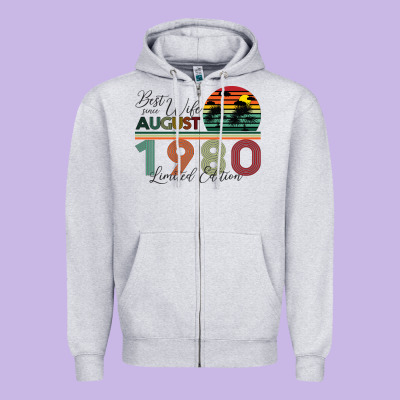 Best Wife Since August 1980 Limited Edition Zipper Hoodie Designed By Bettercallsaul
