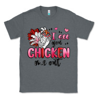 Charcoal Heather i see you chicken out Classic Tee - MaliasSmallBusiness