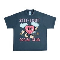 Midnight Navy self love social club Urban Heavy Tee - MaliasSmallBusiness