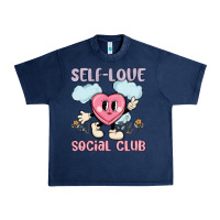 Navy self love social club Urban Heavy Tee - MaliasSmallBusiness
