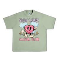 Oil Green self love social club Urban Heavy Tee - MaliasSmallBusiness