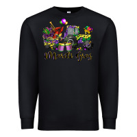 Black mardi gras tractor Premium Sweatshirt - CowGirlArtShop