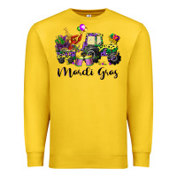Lemon mardi gras tractor Premium Sweatshirt - CowGirlArtShop