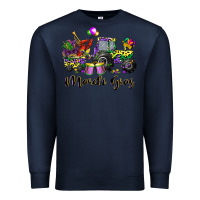 Navy mardi gras tractor Premium Sweatshirt - CowGirlArtShop