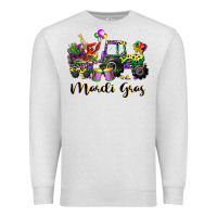 Oatmeal Heather mardi gras tractor Premium Sweatshirt - CowGirlArtShop