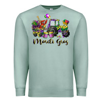 Seafoam mardi gras tractor Premium Sweatshirt - CowGirlArtShop