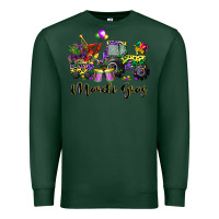 Sports Green mardi gras tractor Premium Sweatshirt - CowGirlArtShop