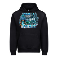 Black merry and bright Urban Hoodie - FaDigitalArtStudio
