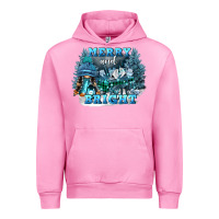 Fuchsia Pink merry and bright Urban Hoodie - FaDigitalArtStudio