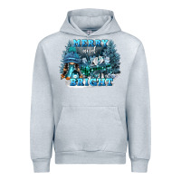 Heather Grey merry and bright Urban Hoodie - FaDigitalArtStudio
