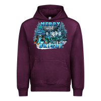 Mauve Wine merry and bright Urban Hoodie - FaDigitalArtStudio