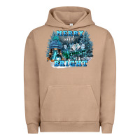 Pigment Burro merry and bright Urban Hoodie - FaDigitalArtStudio